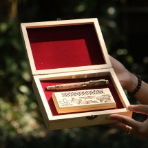 Bộ Quà Tim Trầm & Bút Trầm DANA Cao Cấp